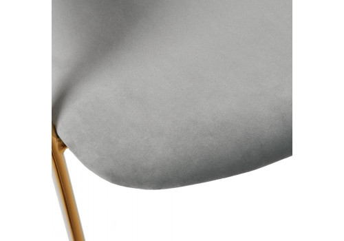 Стул Turin серый с золотыми ножками