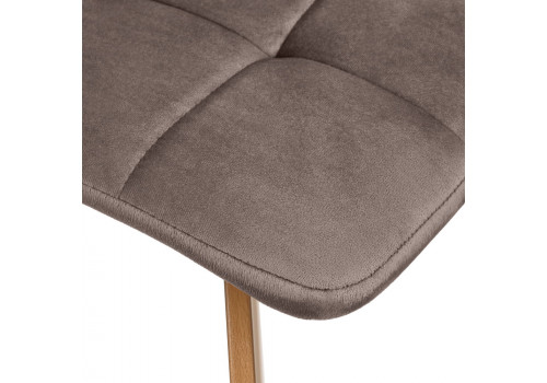 Стул Easy латте с ножками под дерево