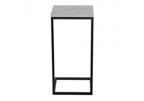 Придиванный столик Loft 35х35 Бетон Чикаго с чёрными ножками