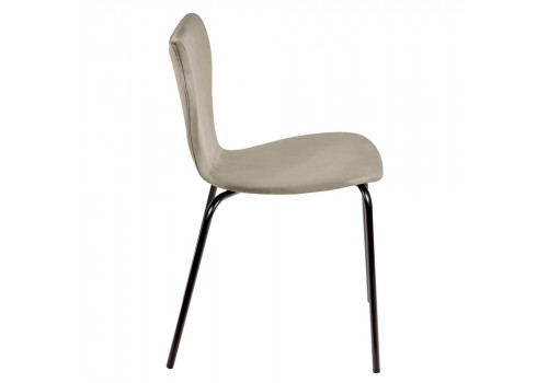 Стул Seven Style латте велюр с чёрными ножками