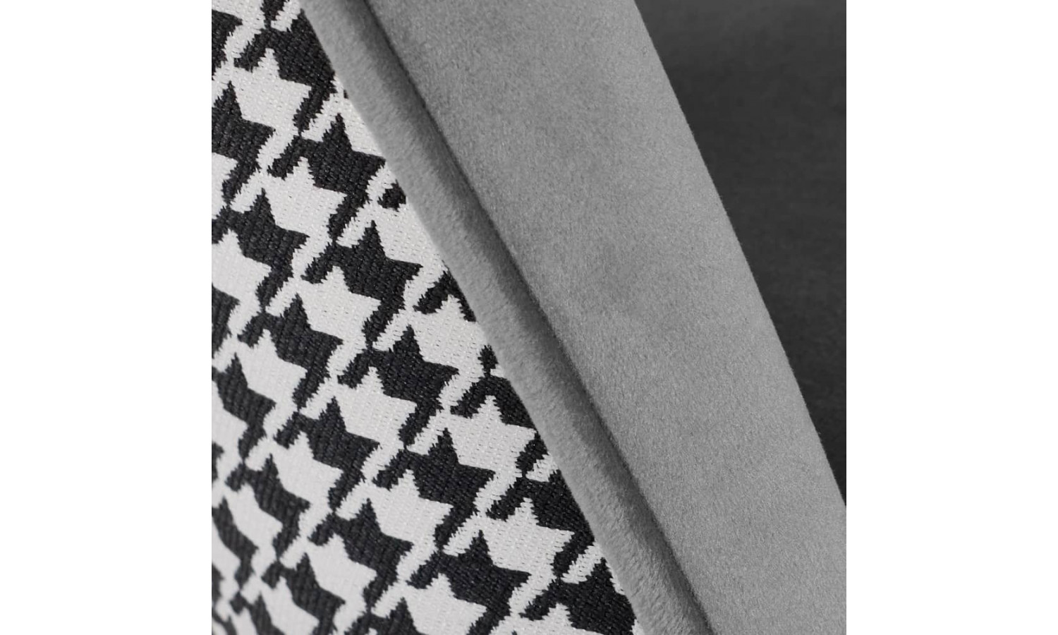 Стул Leo тёмно-серый с жаккардом