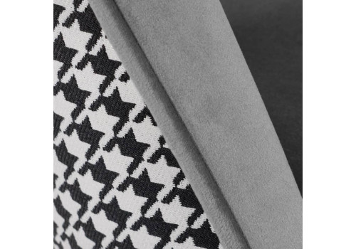 Стул Leo тёмно-серый с жаккардом