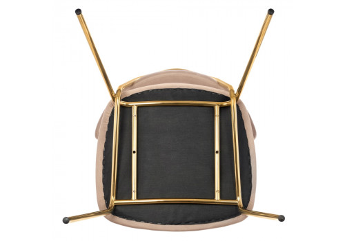 Стул Elle латте с золотыми ножками RF 0780