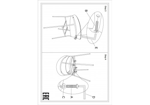 Стул Turin терракотовый с золотыми ножками