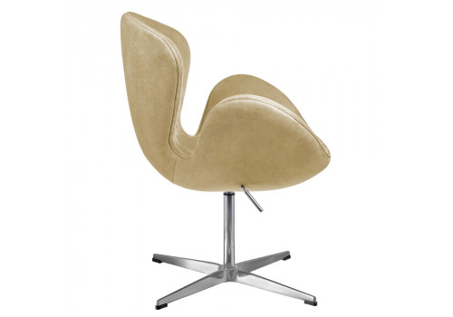 Кресло SWAN STYLE CHAIR карамельный, искусственная замша