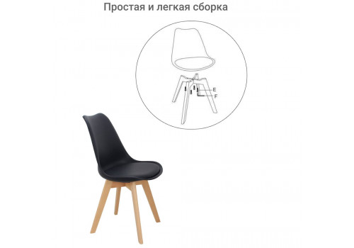 Комплект из 2-х стульев Eames Bon чёрный