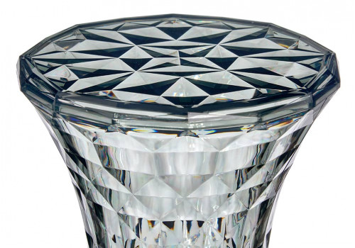 Стул-пуф Stone прозрачный серый