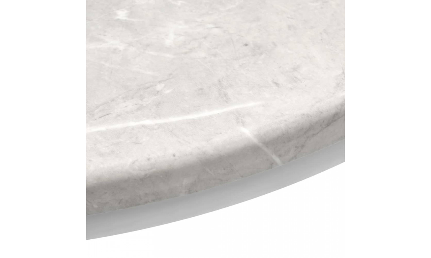 Набор кофейных столиков Tango бежевый мрамор с белыми ножками, 2шт