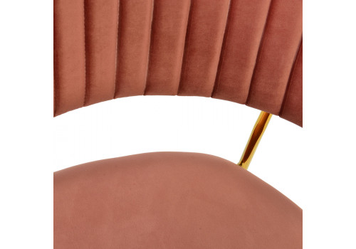 Стул Turin пудровый с золотыми ножками