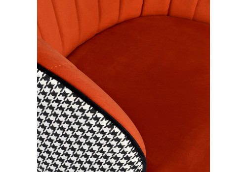 Стул Paola оранжевый с жаккардом