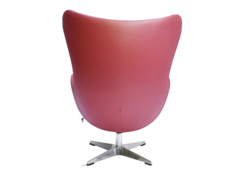 Кресло EGG STYLE CHAIR красный, натуральная кожа