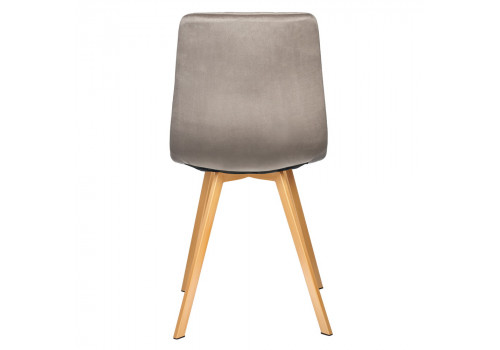 Стул Easy латте с ножками под дерево