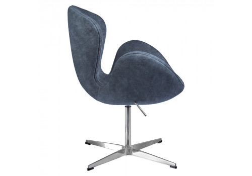 Кресло SWAN STYLE CHAIR тёмно-серый, искусственная замша