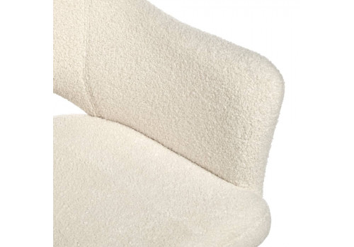 Стул Bruno белый, искусственный мех