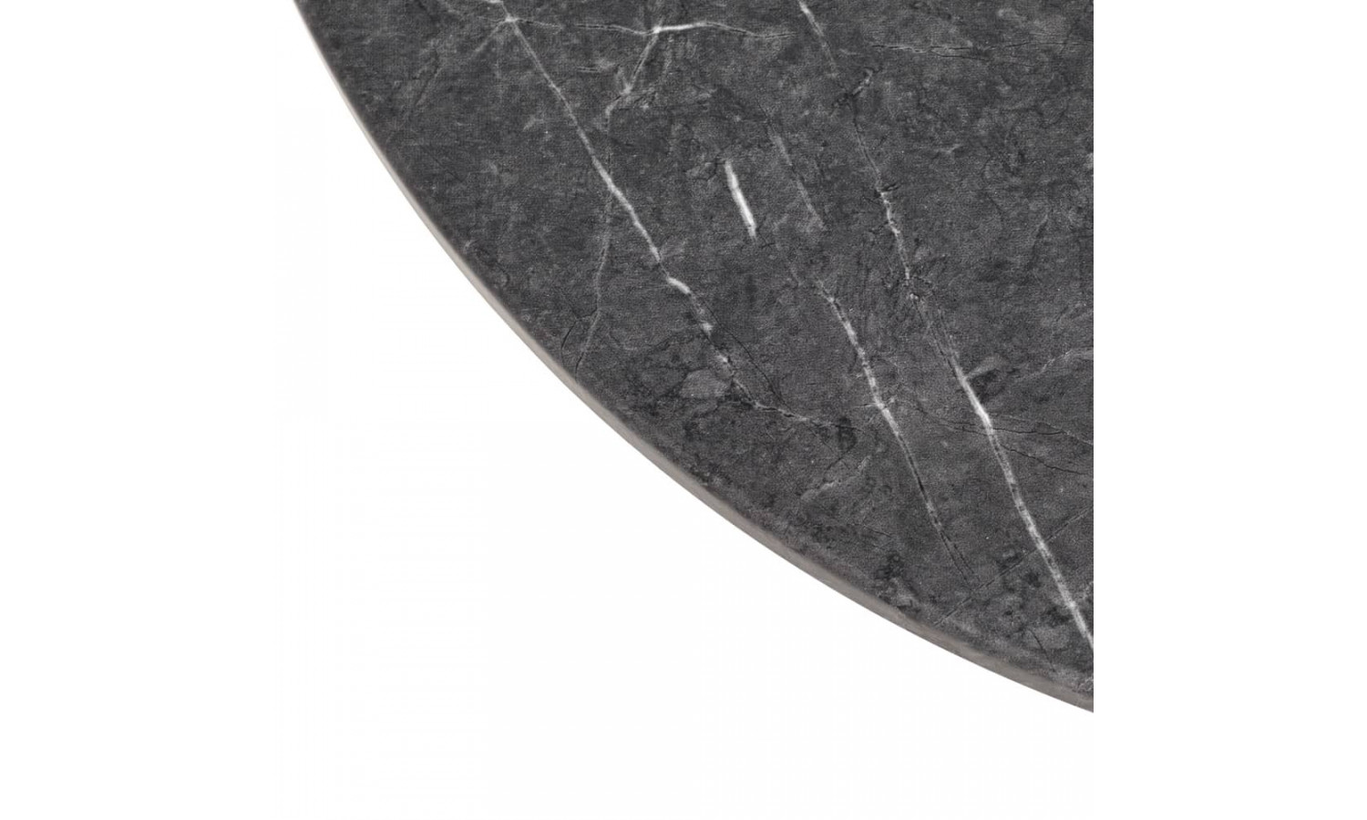 Набор кофейных столиков Tango серый мрамор с чёрными ножками, 2шт