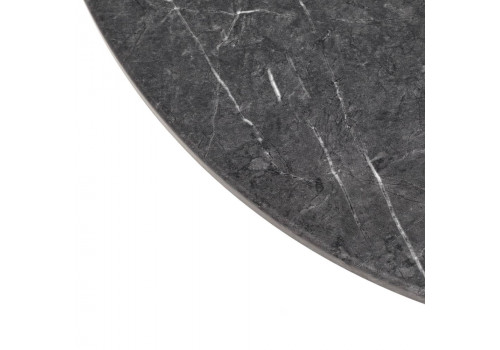 Набор кофейных столиков Tango серый мрамор с чёрными ножками, 2шт