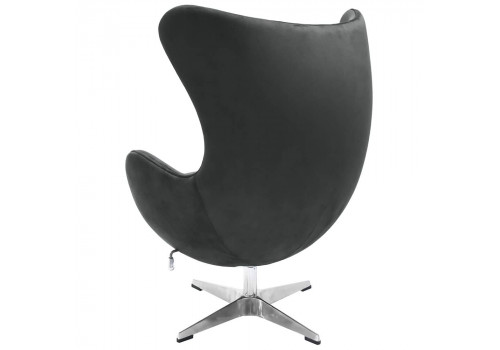 Кресло EGG STYLE CHAIR графит, искусственная замша