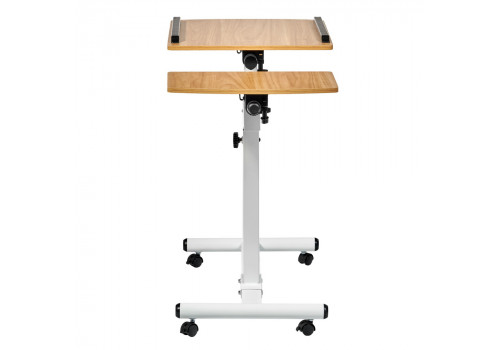 Стол многофункциональный Palma 60x40x62-96см, светлое дерево, белый