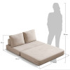 Диван Флекс двухместный раскладной бежевый – Bradex home