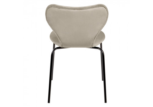 Стул Seven Style латте велюр с чёрными ножками