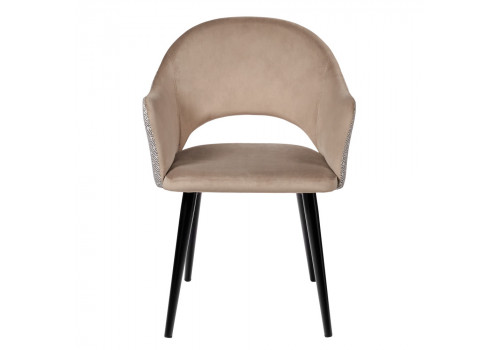 Стул Bruno латте с жаккардом