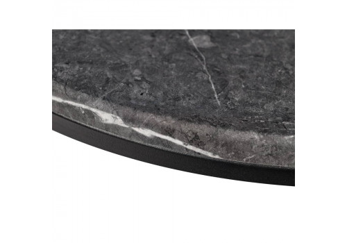 Набор кофейных столиков Tango серый мрамор с чёрными ножками, 2шт