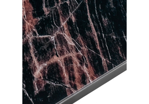 Стол Areal раскладной 140-180х80х75 чёрный мрамор с чёрными ножками