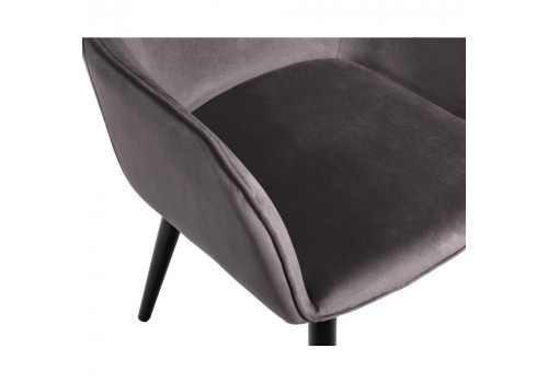 Стул Frida тёмно-серый велюр