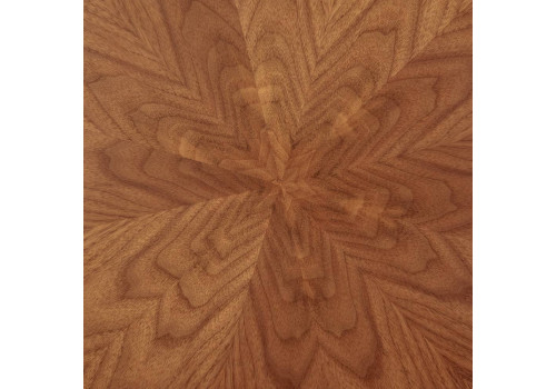 Стол Liverpool диам.110см, шпон орех лучевой набор, с золотистыми ножками