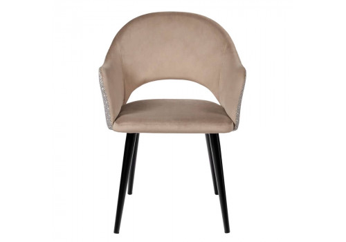 Стул Bruno латте с жаккардом