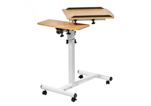 Стол многофункциональный Palma 60x40x62-96см, светлое дерево, белый