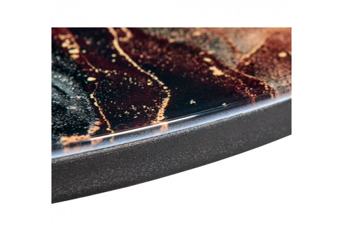 Набор кофейных столиков Tango космический с чёрными ножками, 2шт