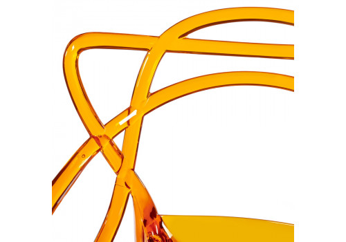 Стул Masters прозрачный оранжевый