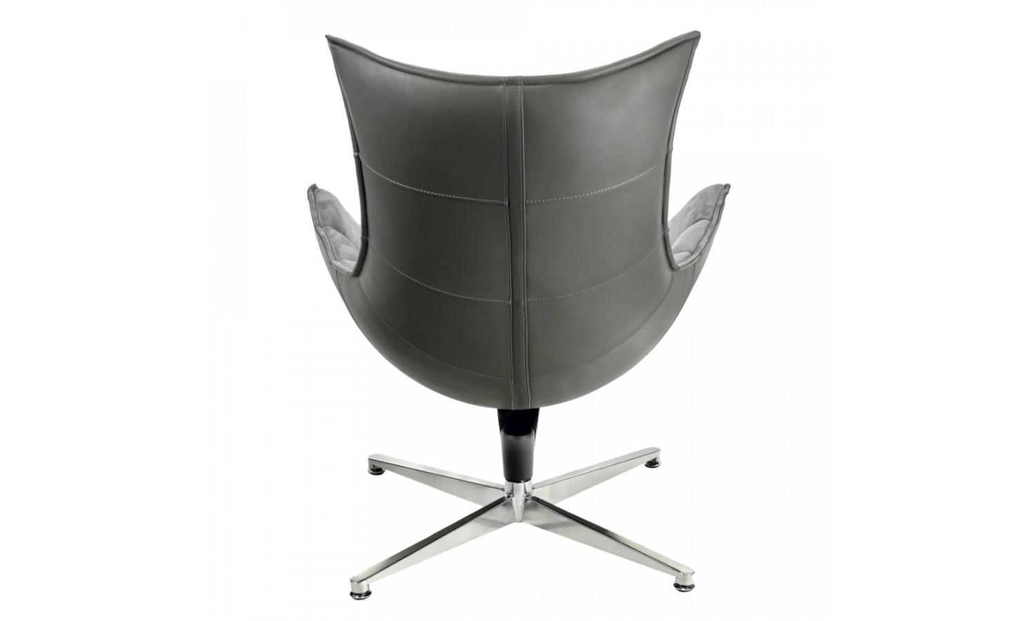 Кресло LOBSTER CHAIR серый искусственная замша, серый