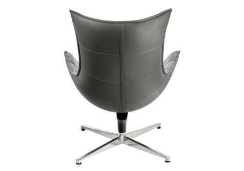 Кресло LOBSTER CHAIR серый искусственная замша, серый