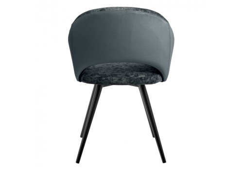 Стул Bruno серый шенилл с экокожей с поворотным механизмом