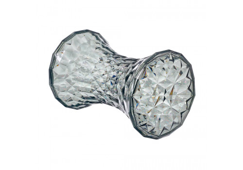 Стул-пуф Stone прозрачный серый