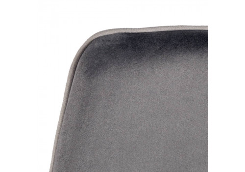 Стул полубарный Dave серый с жаккардом, с поворотным механизмом