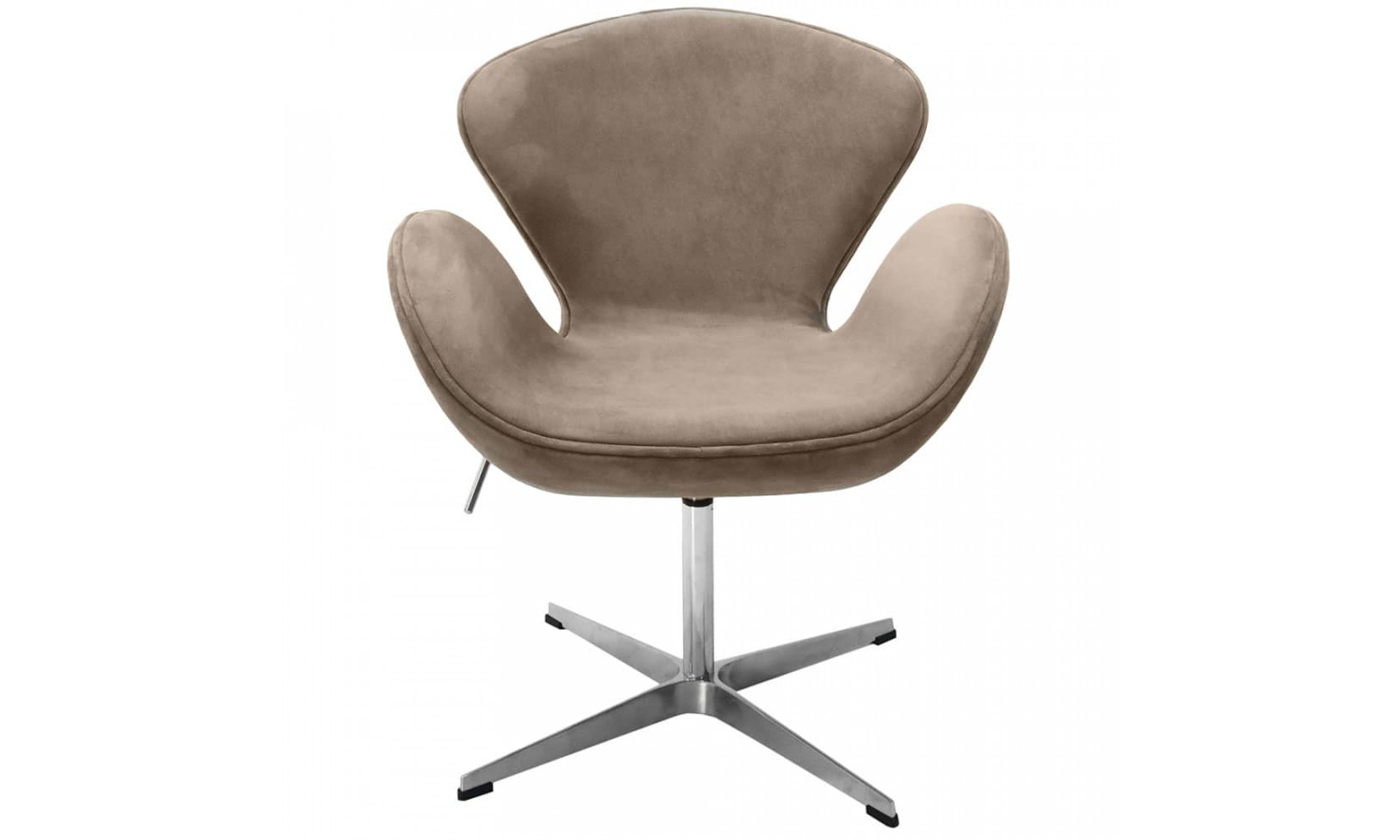 Кресло SWAN STYLE CHAIR латте, искусственная замша