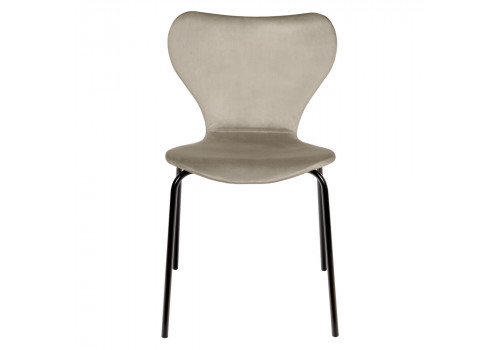 Стул Seven Style латте велюр с чёрными ножками