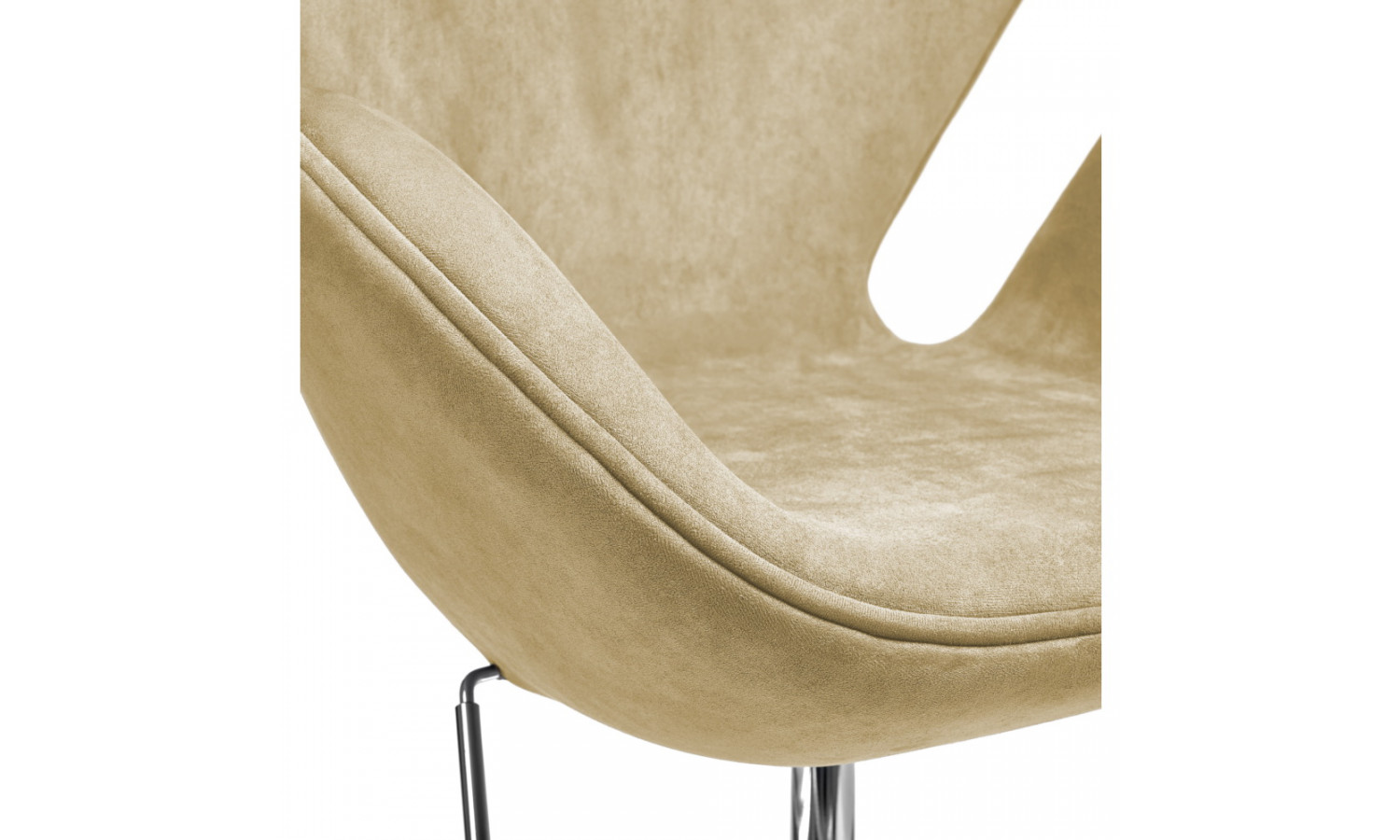 Кресло SWAN STYLE CHAIR карамельный, искусственная замша