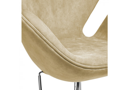 Кресло SWAN STYLE CHAIR карамельный, искусственная замша
