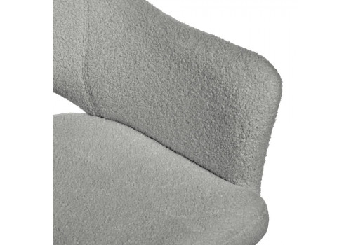 Стул Bruno светло-серый, искусственный мех