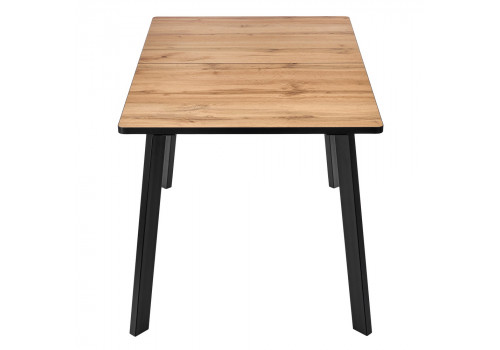 Стол Dublin раскладной 120-160х80х75 Дуб Вотан с чёрными ножками