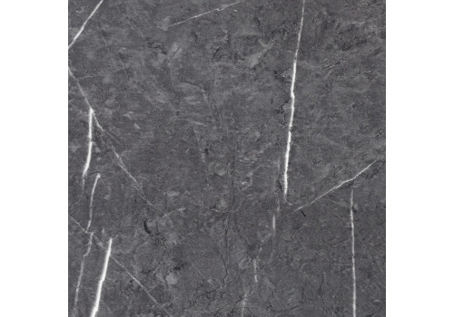 Придиванный столик Loft 50x30см, серый мрамор с чёрными ножками