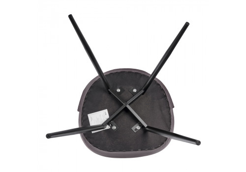 Стул Vivian графит с черными ножками