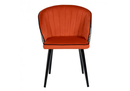 Стул Paola оранжевый с жаккардом