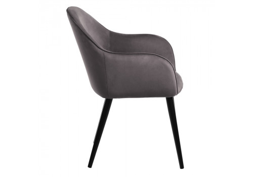 Стул Frida тёмно-серый велюр