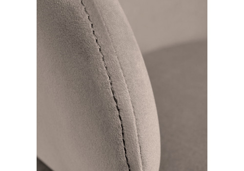 Стул-полукресло Emil латте с золотыми ножками