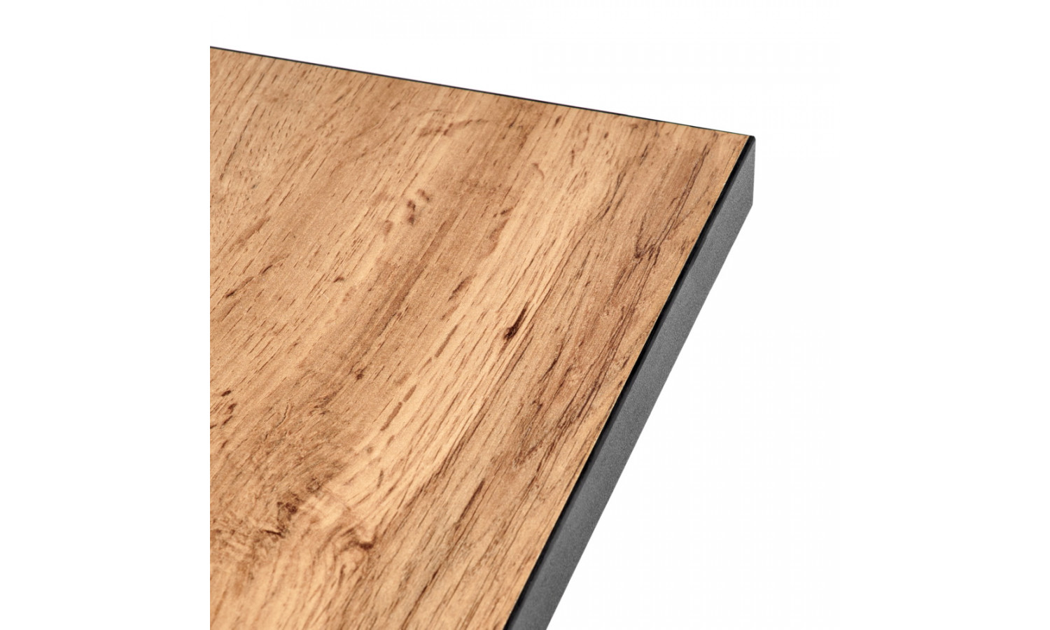 Стол Dublin раскладной 120-160х80х75 Дуб Вотан, чёрные ножки